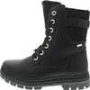 A black lace-up boot is shown from the side against a white background. Produktbild-Vorschau