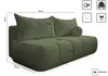Kaiser Möbel Dreisitziges Sofa PIANO mit Schlaffunktion Produktbild-Vorschau 5