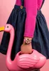 Tikkers Girls Pinkpoliuretan Gurt Flamingo Dial & Star Podgląd zdjęcia produktu 4