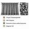 Záclonka Buffalo Plaid ve venkovském stylu s volánky, Náhled obrázku produktu 3