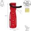 4 x WELLGRO Wand Fahrradhalter - Stahl Fahrrad Produktbild-Vorschau 4