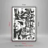 Gerahmtes Poster - Schwarzer Rahmen - Schwarzweiß Figuren Produktbild-Vorschau 5