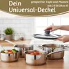 LS-LebenStil Universal Topfdeckel Glasdeckel Ø 24 26 28cm Produktbild-Vorschau 3