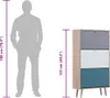 Finori Schuhschrank C-uba 42 Sonoma-Eiche und Dreifarbig Produktbild-Vorschau 7