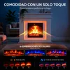 HOMAVO chimenea eléctrica ambiental – chimenea eléctrica Vista previa de la imagen del producto 2