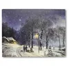 3 Stück LED Wandbilder Winterlandschaft Bilder beleuchtet Produktbild-Vorschau 4
