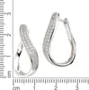 Celesta Silber Ohrringe 925/- Sterling Silber 2,8cm weiß Produktbild-Vorschau 2