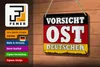 Blechschild Flagge 18x12cm Vorsicht Ost Deutscher Produktbild-Vorschau 4