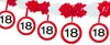 18. Geburtstag Verkehrsschild Party Deko Set rot weiß Mann Produktbild-Vorschau 3