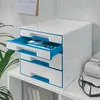 LEITZ Schubladenbox WOW CUBE 4 Schübe perlweiß/blau Produktbild-Vorschau 5