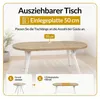Esstisch Rund Ovo, Esstisch Ausziehbar 80-130 cm, Moderner Produktbild-Vorschau 5