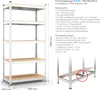 -Schwerlastregal B114W 1800x900x400 mm WEISS Produktbild-Vorschau 2