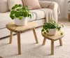 Blumenhocker "Recycelt" in Herz Form, aus recyceltem Holz, Produktbild-Vorschau 1