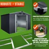 GARDEBRUK Abri de jardin métal XXL anthracite-métallique Voir les images du produit 5