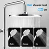 Rainsworth Duschsystem ohne Armatur Chrom - 25cm Rund Produktbild-Vorschau 2