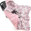 Roses & Smokey Pink Soft Velvet Decke für Kindersitz Produktbild-Vorschau 3