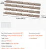 VEVOR Rasenkante in Steinoptik 4er-Set, 1180x95x57 mm Produktbild-Vorschau 7