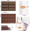 Silikonform für Dubai Schokolade Set mit Aufklebern Braun Produktbild-Vorschau 4