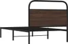 vidaXL Rám postele bez matrace 90x190 cm hnědý dubový Náhled obrázku produktu 7