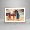 Gerahmtes Poster - Rahmen in heller Eiche - Surfen Strand Produktbild-Vorschau 5