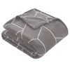 Kuscheldecke Geometrisch Grau Tagesdecke Kuschelig Produktbild-Vorschau 4