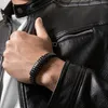 SERASAR | Lederarmband für Männer [Helix] mit Silber Produktbild-Vorschau 13