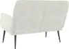 vidaXL Lavica Cream 108x79x79 cm Velvet Náhľad obrázku produktu 5