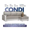 KomfortWelt24 Ecksofa mit Schlaffunktion und praktischem Produktbild-Vorschau 2