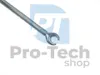 A close-up of a metal spring with a hook attachment, part of a drain cleaning tool, against a white background with a watermark. Náhľad obrázku produktu