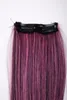 WIG ME UP 2 Clips Strähne glatt Pink-Schwarz-Mix Produktbild-Vorschau 3