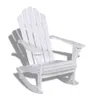 vidaXL Sedia a dondolo da giardino in legno bianco Anteprima dell’immagine prodotto 8