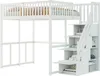 MODFU Hochbett 140x200 mit Geländer und Produktbild-Vorschau 8