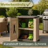 Gartenschrank Wetterfest Outdoor Kunststoff Schrank Produktbild-Vorschau 4