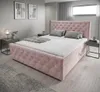 Boxspringbett mit kristallen CARMEN II 140 cm x 200 cm Amor Produktbild-Vorschau 1