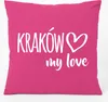 Huuraa Kissen Kraków my love 40x40cm mit Füllung Fuchsia Produktbild-Vorschau 1