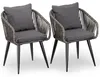 di volio Gartenstühle NEMI - Polyrattan 2er Set, Rattan Produktbild-Vorschau 1