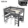 Letto a soppalco gaming 90x200 cm con scrivania, Anteprima dell’immagine prodotto 6