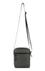 A green crossbody bag with a black strap and zipper, shown against a white background. Produktbild-Vorschau