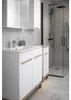 Moderne badkamerset van 80 cm breed, in glanzend wit, met Productafbeelding-voorbeeld 10