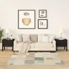 vidaXL Stoliki boczne 2 szt. czarne 50x50x49 cm lite drewno Podgląd zdjęcia produktu 8
