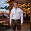 Koszula Trachten casual dla Trachten lederhosen biała, Podgląd zdjęcia produktu 8