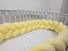 Bettschlange geflochten Velours 120 cm – Gelb | Produktbild-Vorschau 2