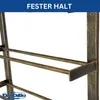 A close-up view of a metal wine rack, showing its structure and texture. Produktbild-Vorschau