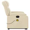 The Living Store Massagesessel mit Aufstehhilfe Creme Stoff Produktbild-Vorschau 10