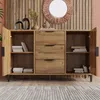 Komoda Sweiko z 2 drzwiczkami i 3 szufladami, 120 x 40 x 76 Podgląd zdjęcia produktu 16