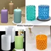 NICAVKIT 6Pcs Silikon Kerzenform Set DIY Heimdekoration Produktbild-Vorschau 7