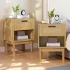 ProximaX Set di 2 comodini, effetto legno rovere, con 1 Anteprima dell’immagine prodotto 1