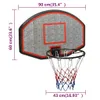 vidaXL Basketballkorb Schwarz 90x60x2 cm Polyethylen Produktbild-Vorschau 6