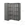 vidaXL Eckkleiderschrank Grau 130 x 87 x 169 cm Voir les images du produit 5