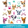 A collage of Littlest Pet Shop figures and accessories, likely for an advent calendar. Náhled obrázku produktu